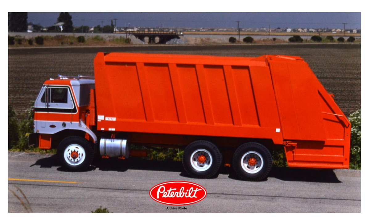 In honor of #WasteExpo this week our #TBT is a Peterbilt Model 300 refuse truck from 1974. #ThrowbackThursday #PeterbiltPride