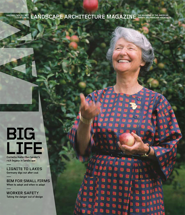 landarchmag's tweet photo. In this month's issue, small firms jump into BIM, Cornelia Hahn Oberlander, friend and mentor, large landscapes after coal, and a second chance at a memorial for Harvey Milk. @NationalASLA https://t.co/8aSbgo1qev https://t.co/dGG0A4oTkS