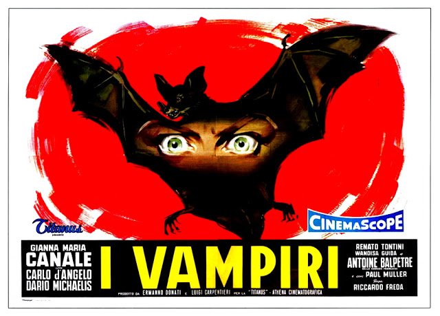 HorrorRafa's tweet photo. #LosVampiros (#IVampiri, 1957)

Considerada la primera película de terror italiana y libremente inspirada en la condesa Bathory.

Poesía hecha horror gothic, nacida por una apuesta, y que el mismísimo Mario Bava, entonces jefe de fotografía, dirigió durante 2 días para cumplirla. https://t.co/eu60zlJIKD