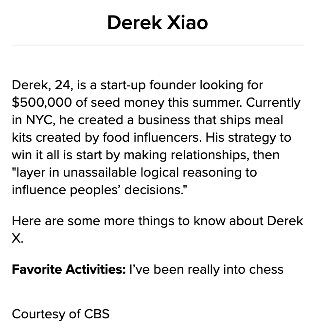 BBLiveUpdaters's tweet photo. #BB23 #BBCAST
Meet Derek X https://t.co/tX1Mi3ZNqO