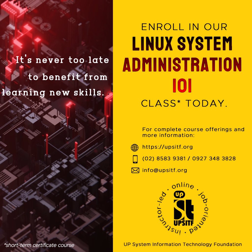 Enhance your technical knowledge and diversify your skills anywhere you have access to a computer and the internet.

#instructorled #joboriented #online

upsitf.org
