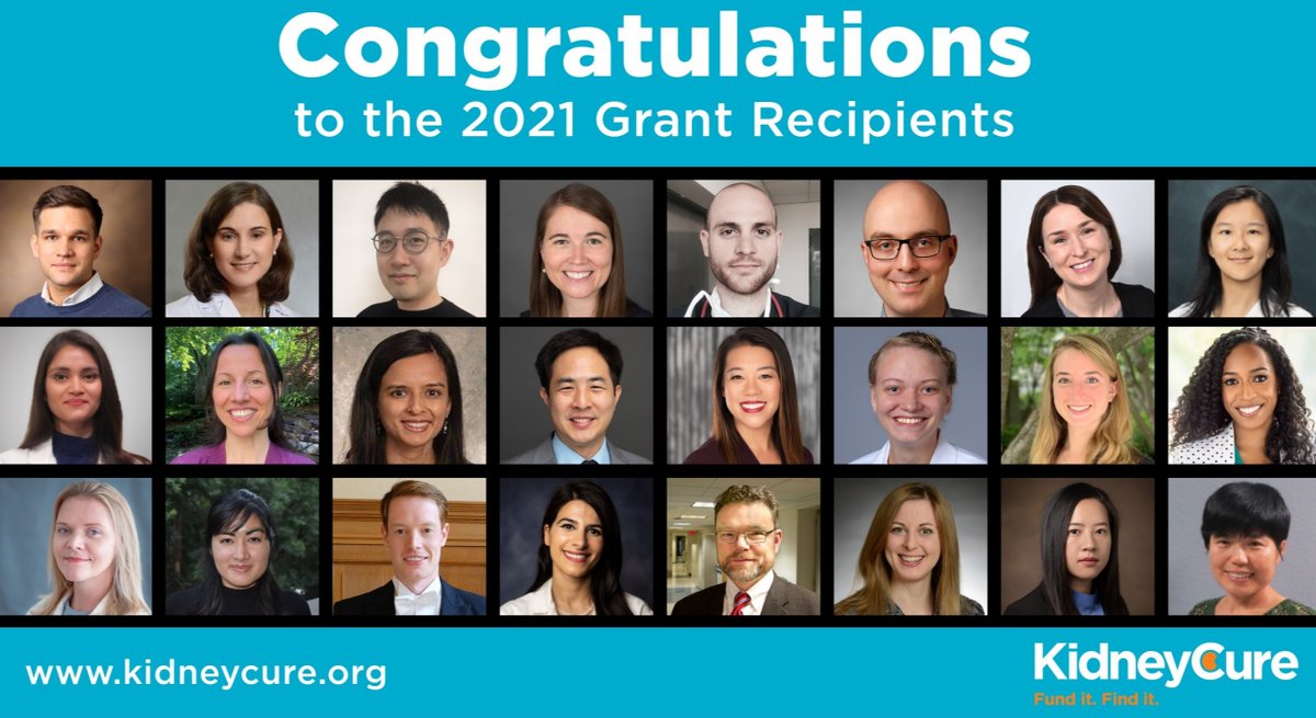 Congratulations to this year’s KidneyCure grant recipients! 

Learn more about these investigators and their work:

kidneycure.org/pages/qa.aspx