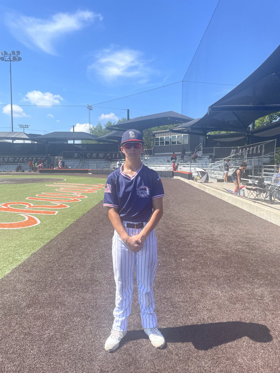 FiveToolTexas's tweet photo. #SummerShowdown F: Texas Captains 7, NTX Elite Gutierrez 1
PoG: Jonathan Martín 2-3, R, SB / 1.1 IP, 3K, 0 ER
Pitcher: Brayden Langham 2.2 IP, 3K, 2H, 0 ER 
Notable: @c_pena15 1-2, 2B, 3 RBI ￼ ￼ https://t.co/9eTdwHs1Iy