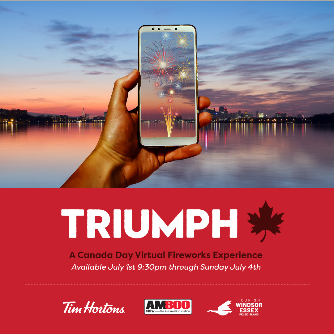 Join us tonight for a FREE virtual fireworks display! Download the <a href="/snapdWindsor/">snapd Windsor</a> app and tune in through July 4th for virtual fireworks in your own backyard, deck or balcony! Click visitwindsoressex.com/CanadaDay for more details. In partnership with <a href="/TimHortons/">Tim Hortons</a>