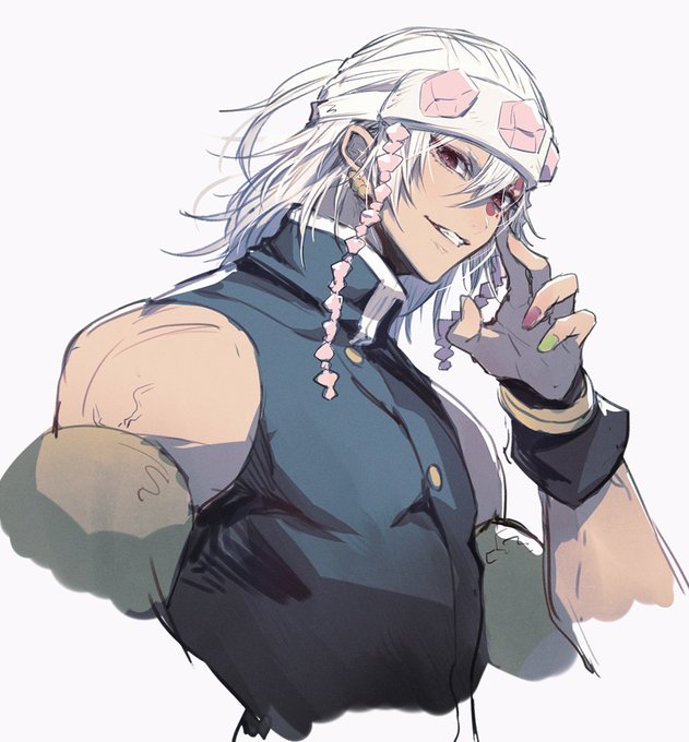 イワトコさんがTwitterに投稿した宇髄天元(鬼滅の刃)のイラスト。