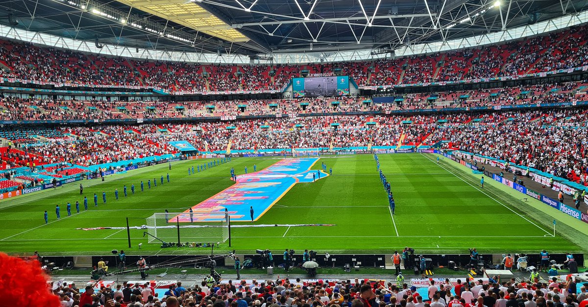 shootsystems's tweet photo. A fantastic moment for the country and especially the lucky few in the stadium...including us 🙌📷

Bring on Saturday 💪

#ItsComingHome https://t.co/anFDkPN9JX