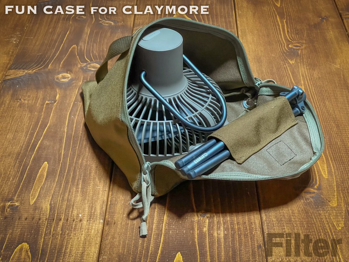 nyoro19's tweet image. Filter FUNCASE for CLAYMORE

夏に向けて扇風機のケースを作りました。

カラーは3色。
マルチカム
コヨーテブラウン
ブラック

写真のように使用時は三脚部分に取り付け、持ち運び時は収納出来ます。

予約受付いたします。
7月5-10日ぐらいに仕上がり予定。

#クレイモア用ケース
#FUNCASE
#Filter