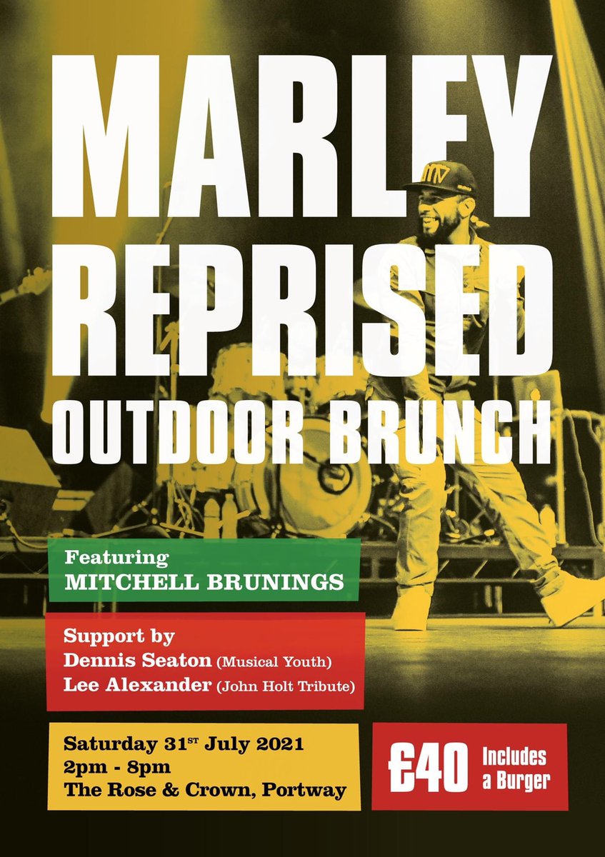 SummerSolihull's tweet image. While we wait for September, here’s something to keep your social life going x 
Star of the SELL OUT Shows One Love (Bob Marley musical) &amp;amp; the incredible MARLEY REPRISED Mitchell Brunings is back for an EXCLUSIVE Marley Reprised Outdoor Brunch 
tkt.to/marley