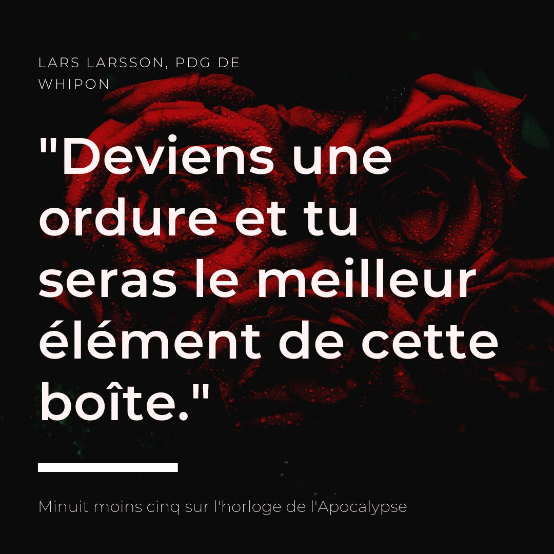 Lars Larsson, un PDG à la morale bien personnelle vous attend dans Minuit Moins Cinq sur l'Horloge de l'Apocalypse.

h-c.info/jle-cat