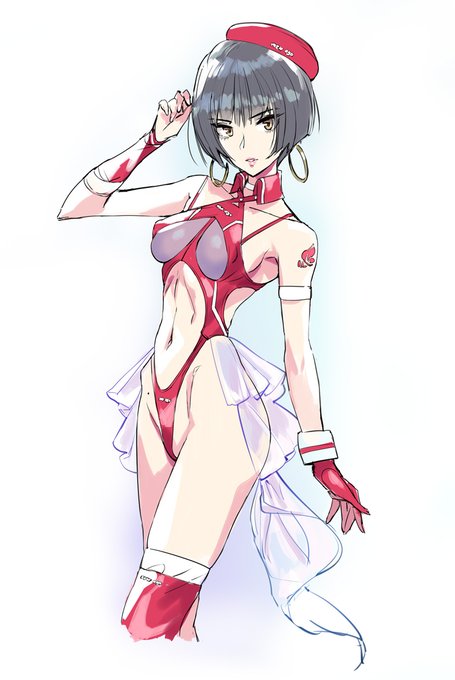 試験的な簡易コミッションで描いたオリジナルレースクイーン 