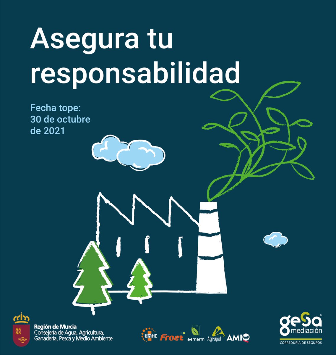 GesaSeguros's tweet photo. 📢 El 6 de julio, desde las 9:30, organizamos junto a @RM_Agua una jornada para empresas con obligación de cumplir la #LeydeResponsabilidadMedioambiental
Las sanciones por no hacerlo puede conllevar multas de 50.001€ a 2.000.000€ 
#AseguraTuResponsabilidad con #GesaMediación https://t.co/tHsAi6eqdq
