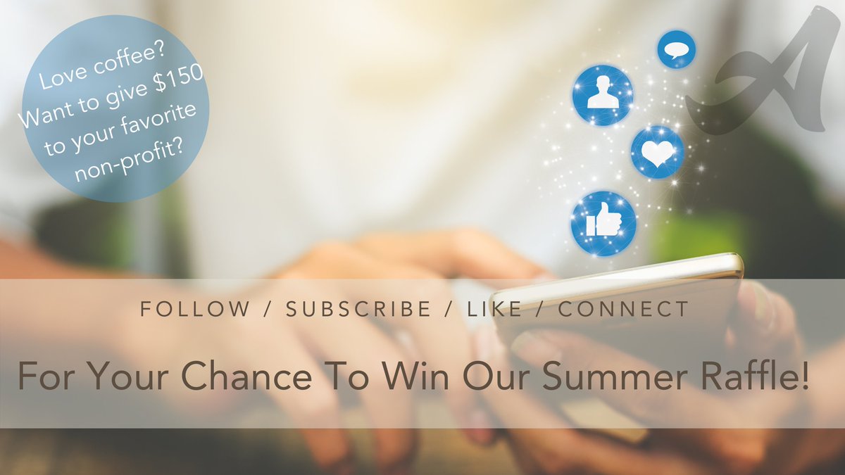 Do you want a $50 coffee card &amp; a $150 donation to the nonprofit of your choice, in YOUR name???

We are hosting a Summer Social Media Raffle!

Visit here for more information: facebook.com/ArtisanAuction…