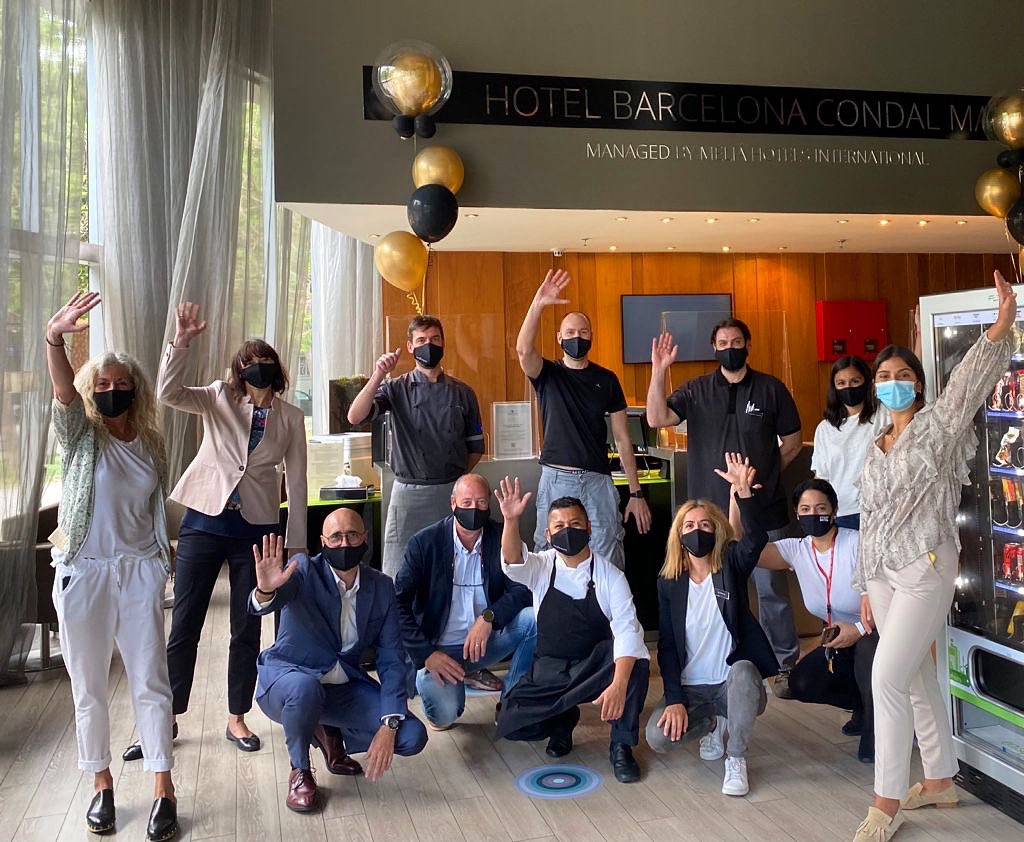 MeliaCareers's tweet photo. Congrats to all the team members of @condalmarhotel ❤️ We are back!!!🔝🙌🏻

Ready for our guest 🙌🏻🙌🏻🙌🏻 reopening of our @condalmarhotel where you are welcomed with open arms 🤗
.
.
.
.
#WeAreMelia #DreamTeam #StaySafeWithMelia  #BestPlaceToWork #MeliaCareers #WelComeBack https://t.co/AXJ7bj8wIo