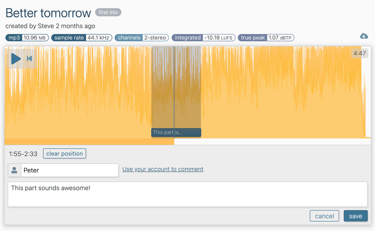stacktune's tweet image. Version 2.1.0
- Public version pages: Creating comments no longer requires a Stacktune account
- Optionally hide vote buttons
- Subscriptions can now be paused
#RecordingStudio #Audio #collaboration #Studio #Music #Mixing