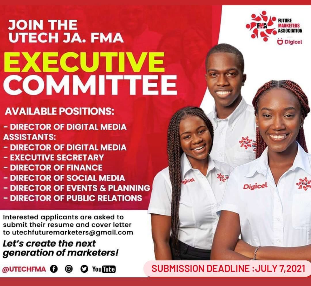 utechfma's tweet photo. Do you have an interest in being apart of the excecutive committee?🤔
Send us an email at utechfuturemarketers@gmail.com
If you know anyone who is fit for any of the listed positions,tag them in the comments below ⬇️ .#ONEFMA #ONEFAMILY 🎊🤝 https://t.co/3fIVpLOfNw