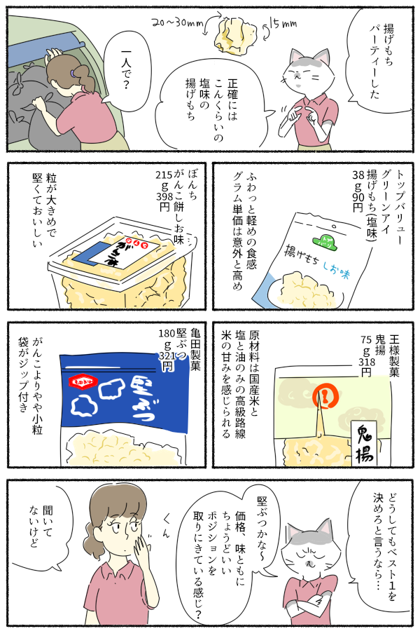 揚げもち。価格はいいかげんです 