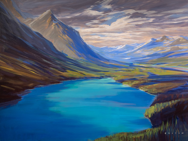 MntGalleries's tweet photo. Happy Canada Day friends! 🇨🇦 The breathtaking beauty of Canada captured on canvas in a new collection by MG artist @CharlieEaston - Now showing in our Banff gallery. 
'Peyto's View' 30" x 40" Acrylic on Canvas
#mybanff #banff #canadianart #canadaday #acrylic #art #interiordesign https://t.co/Pm1G2rF8tg
