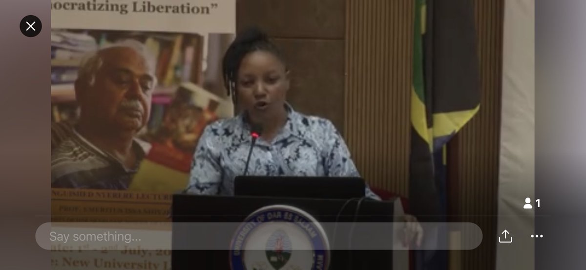 Lisa Ann Richey (@brandaid_world) on Twitter photo Prof. <a href="/ConsolataSulley/">consolata Sulley</a> presents on why elections matter as a representation of the will of the people in Tanzania. Excellent panels today <a href="/UdsmOfficial/">University of Dar es Salaam</a> Nyerere Fest <a href="/everyhumantz/">@EveryHumanTZ</a> <a href="/clairecmercer/">Claire Mercer</a> <a href="/KwekaOpportuna/">a human being</a> <a href="/Simonturner1967/">Simon Turner</a> <a href="/asumwamfupe/">Asubisye Mwamfupe</a> Prof. <a href="/ConsolataSulley/">consolata Sulley</a> presents on why elections matter as a representation of the will of the people in Tanzania. Excellent panels today <a href="/UdsmOfficial/">University of Dar es Salaam</a> Nyerere Fest <a href="/everyhumantz/">@EveryHumanTZ</a> <a href="/clairecmercer/">Claire Mercer</a> <a href="/KwekaOpportuna/">a human being</a> <a href="/Simonturner1967/">Simon Turner</a> <a href="/asumwamfupe/">Asubisye Mwamfupe</a>
