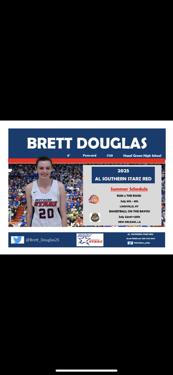 Brett_Douglas25's tweet photo. can’t wait to play in Louisville with @AlSoStarz_2025 https://t.co/2Y8MpR7gPE