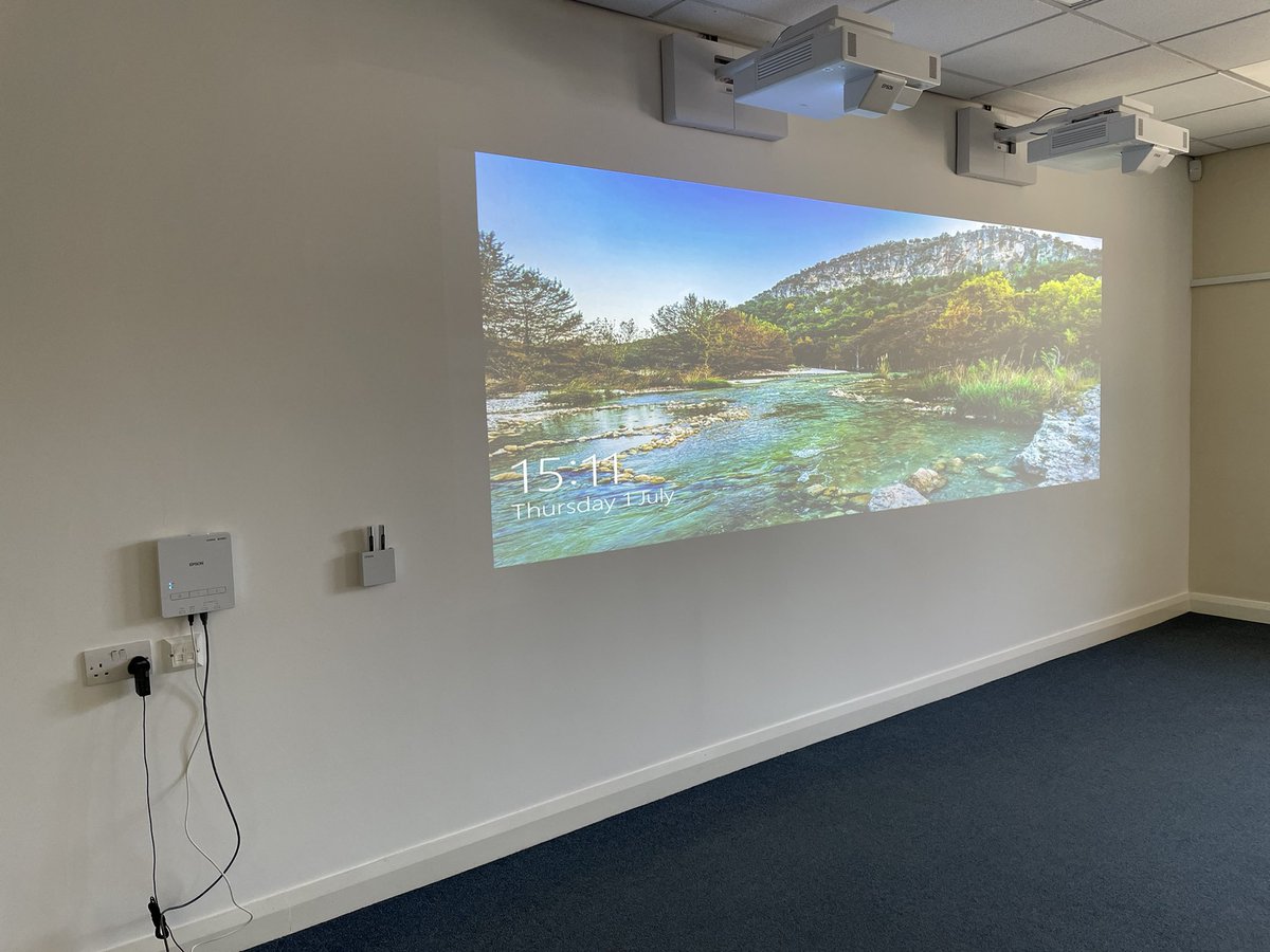Education_IT's tweet photo. The last of 3 stunning classroom installs @MapplewellSch Before and after shots show the work done to deliver these amazing high quality 155” interactive teaching displays giving each room a very modern update #ProTeachingTools #JobPride #Epson #DigitalWalls #EdTech #BestYet:) https://t.co/9EFnWMHwQU
