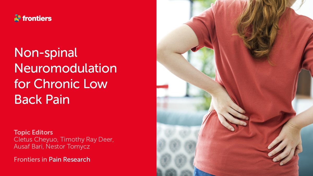 Frontiers in Pain Research (@frontpain) on Twitter photo Discover 🕵️♀️ and contribute ✏️ to research topic 'Non-spinal Neuromodulation for Chronic Low Back Pain' fro.ntiers.in/vtuK. Led by <a href="/CCheyuo/">Cletus Cheyuo, MD, PhD</a> <a href="/ausaf/">Dr. Ausaf Bari</a> Timothy Deer and Nestor Tomycz
#chroniclowbackpain #neuromodulation Discover 🕵️♀️ and contribute ✏️ to research topic 'Non-spinal Neuromodulation for Chronic Low Back Pain' fro.ntiers.in/vtuK. Led by <a href="/CCheyuo/">Cletus Cheyuo, MD, PhD</a> <a href="/ausaf/">Dr. Ausaf Bari</a> Timothy Deer and Nestor Tomycz
#chroniclowbackpain #neuromodulation