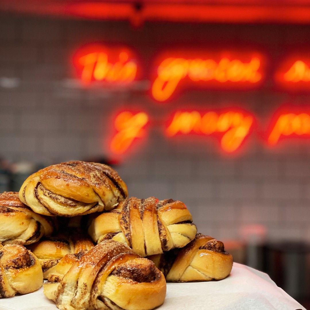 Who's looking forward to trying these? 🙋🏻 At GHT proud to support local businesses and you can find some of the city's finest at our Cafe including these delicious cinnamon buns by @hoxtonbaker We're reopening on 9th July so why not pop by and try them for yourself