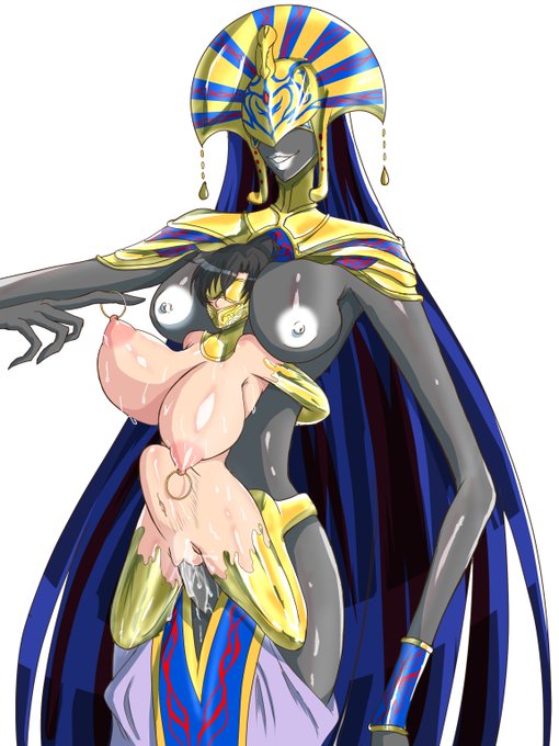 デカ女×メカクレ×人外×肉鎧×ふたなり×チンポケース×エジプト風×拘束×乳首ピアス×金色自分的性癖欲張りセット!取り敢えず時子に捕まってもらったこのキャラで漫画とか描いてみてー 