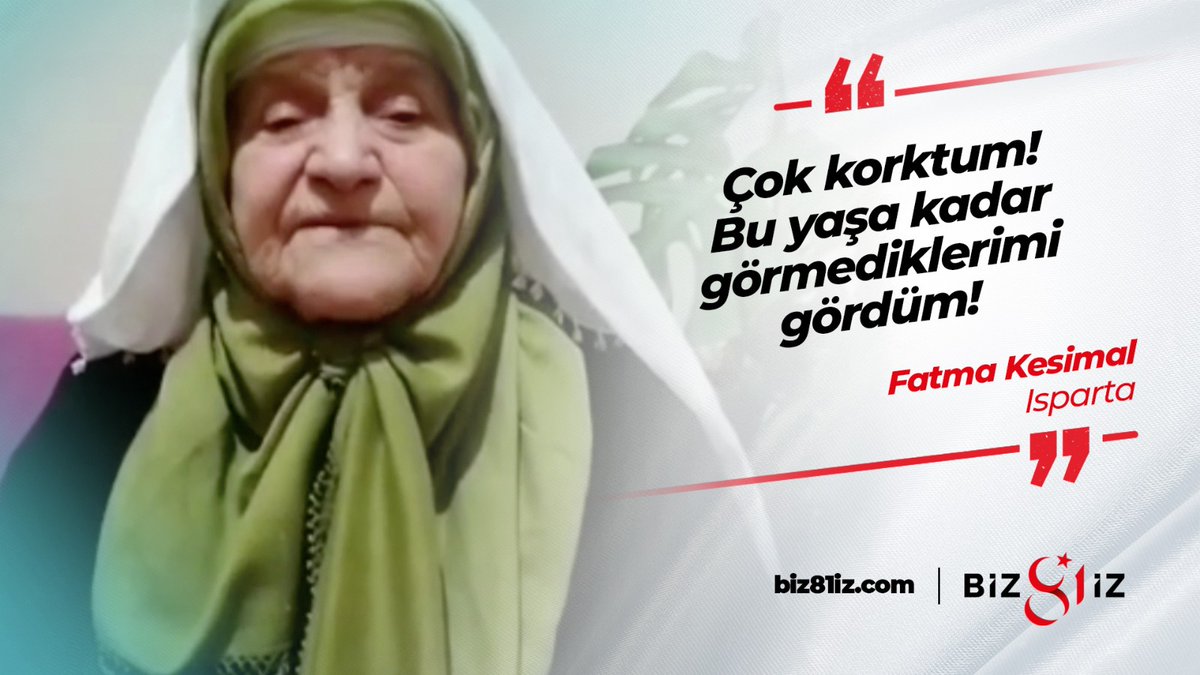 Biz81iz's tweet photo. "Çok korktum! Bu yaşa kadar görmediklerimi gördüm!"

Fatma KESİMAL, 15 Temmuz gecesinde hissettiklerini #Biz81iz Projesi'ne anlattı.

Siz de 15 Temmuz'da hissettikleriniz temalı bir video çekerek #Biz81iz Projesi'ne katılabilirsiniz.🎥

🌐https://t.co/oMbQ3JmvMM https://t.co/7JCzGmWHIw
