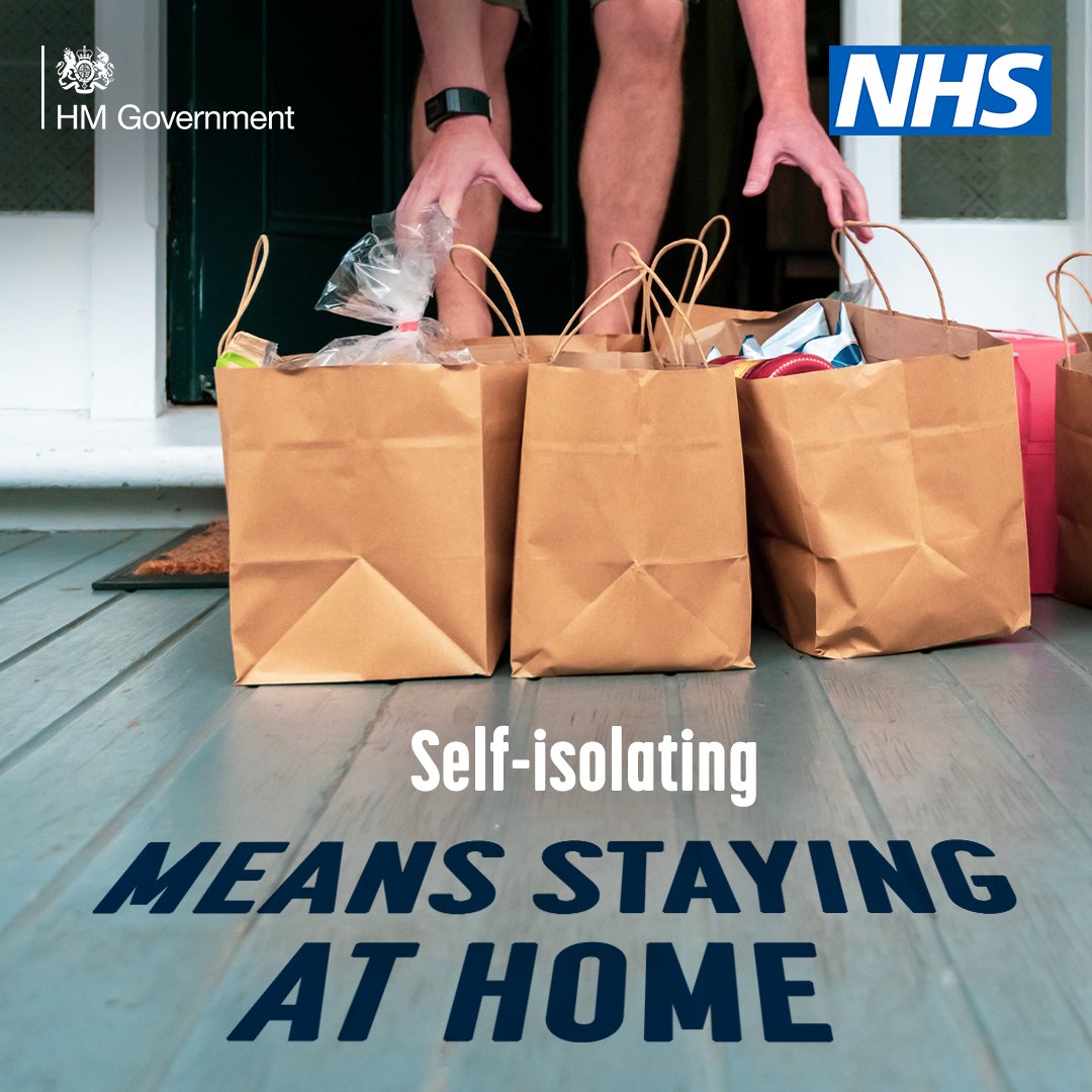 Stay at home to protect others if 👇
🏠 You have symptoms 
🏠 Someone you live with tests positive 
🏠 You test positive 
🏠 NHS Test and Trace tells you to 
Help is available if you’re isolating
❤️Financial ⇢ buff.ly/3jxN44M 
❤️Practical ⇢ buff.ly/3x9NTVD