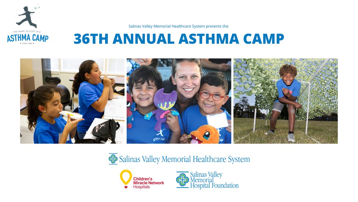 SVHealthFnd's tweet photo. Did you know that SVMHS operates the only #AsthmaCamp in our area? Camp is fully funded by donations made to our local @cmnhospitals Program, and participants only pay a $10 fee for the 5-day camp. For more info visit https://t.co/CXiZZWrSuV or call 831-759-1890. https://t.co/TfmuW2oiJm