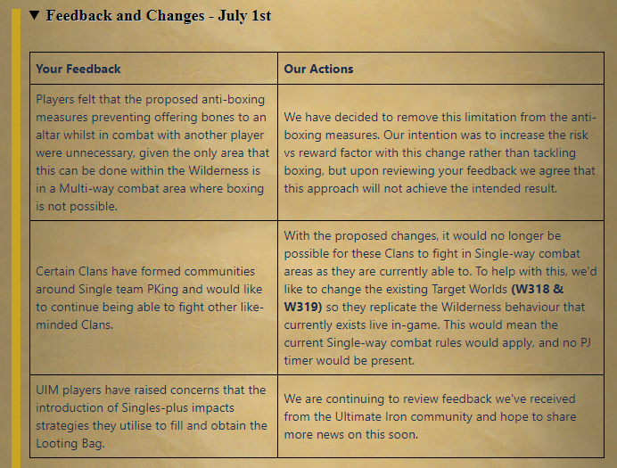 DinoxxOsrs's tweet image. Instead of changing the whole Wilderness and leaving 2 worlds as they are, would it not make more sense to test singles+ in 2 worlds and see players feedback first, before forcing it upon everyone? 

Or is that basically what Targets worlds already are? and they're dead...