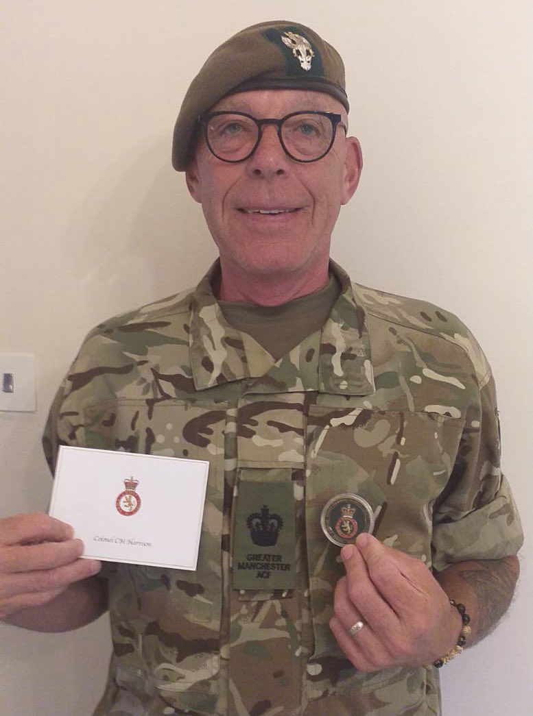 gmanacf's tweet photo. Commandants Coin awarded to CSM Mark Woodward, No 3 (Somme) Company.

Click below to read more on the actions of CSM Woodward which led to him receiving this well deserved award.

https://t.co/lrLw5TgnPC

#VirtualACF #KeepTheFlameAlive #GmanACFforceforgood #LifelongLearning https://t.co/ErgDsReAlc