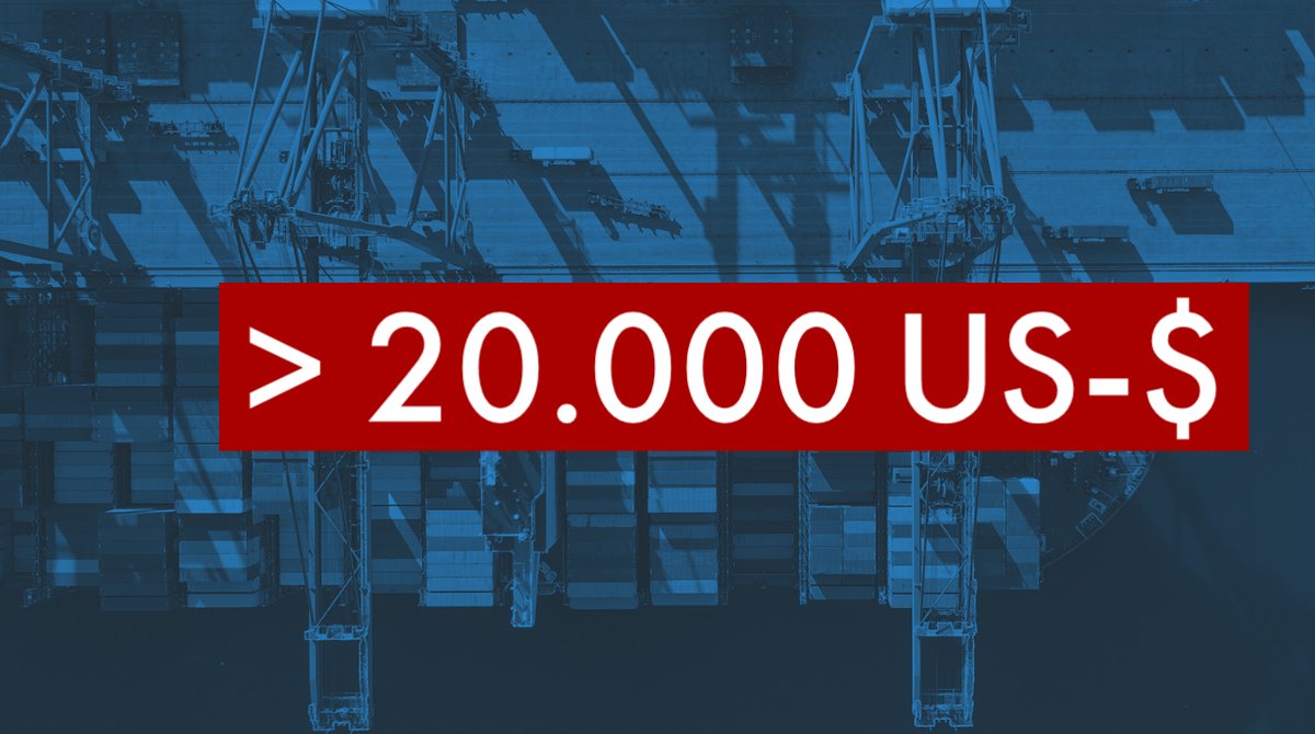 CargosoftG's tweet photo. Kundengespräche in dieser Woche: Frachtraten China - Europa für 40-Fuss-Container erreichen 20.000 US-Dollar!? Wie lange hält der Trend? Wann bricht die Nachfrage ein? Teilt Eure Einschätzung gerne in den Kommentaren ... https://t.co/S3tPvPUGsR
