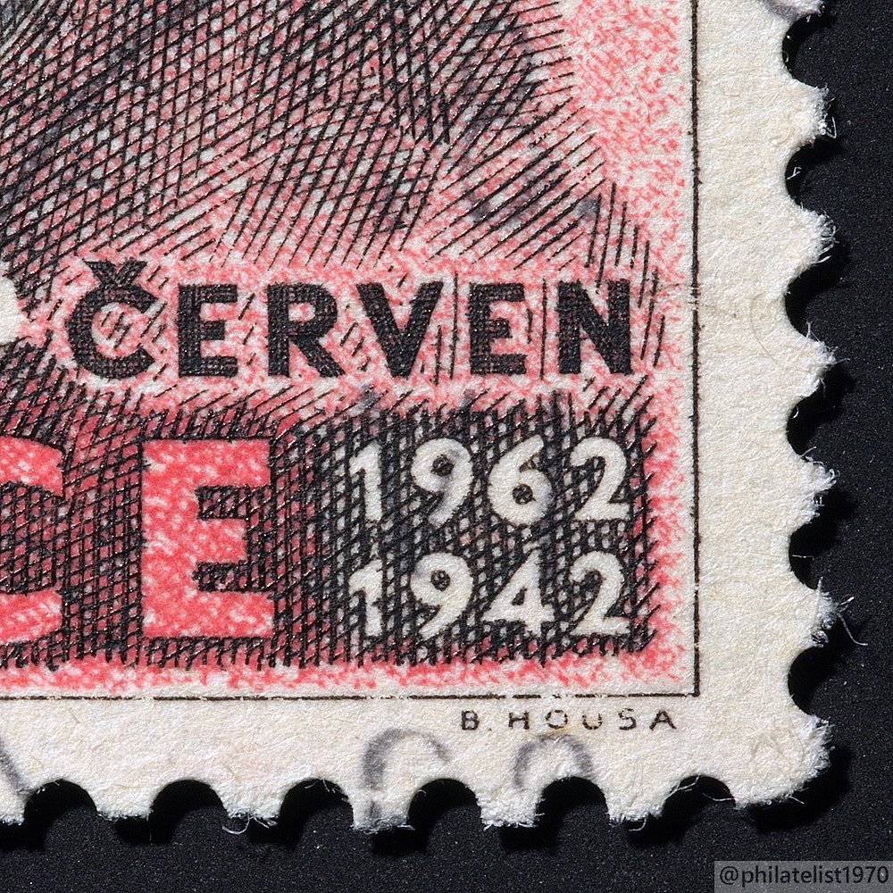1962 Czechoslovakia stamp commemorating the destruction of Lidice in 1942. #philately #filatelia #collection #ephemera