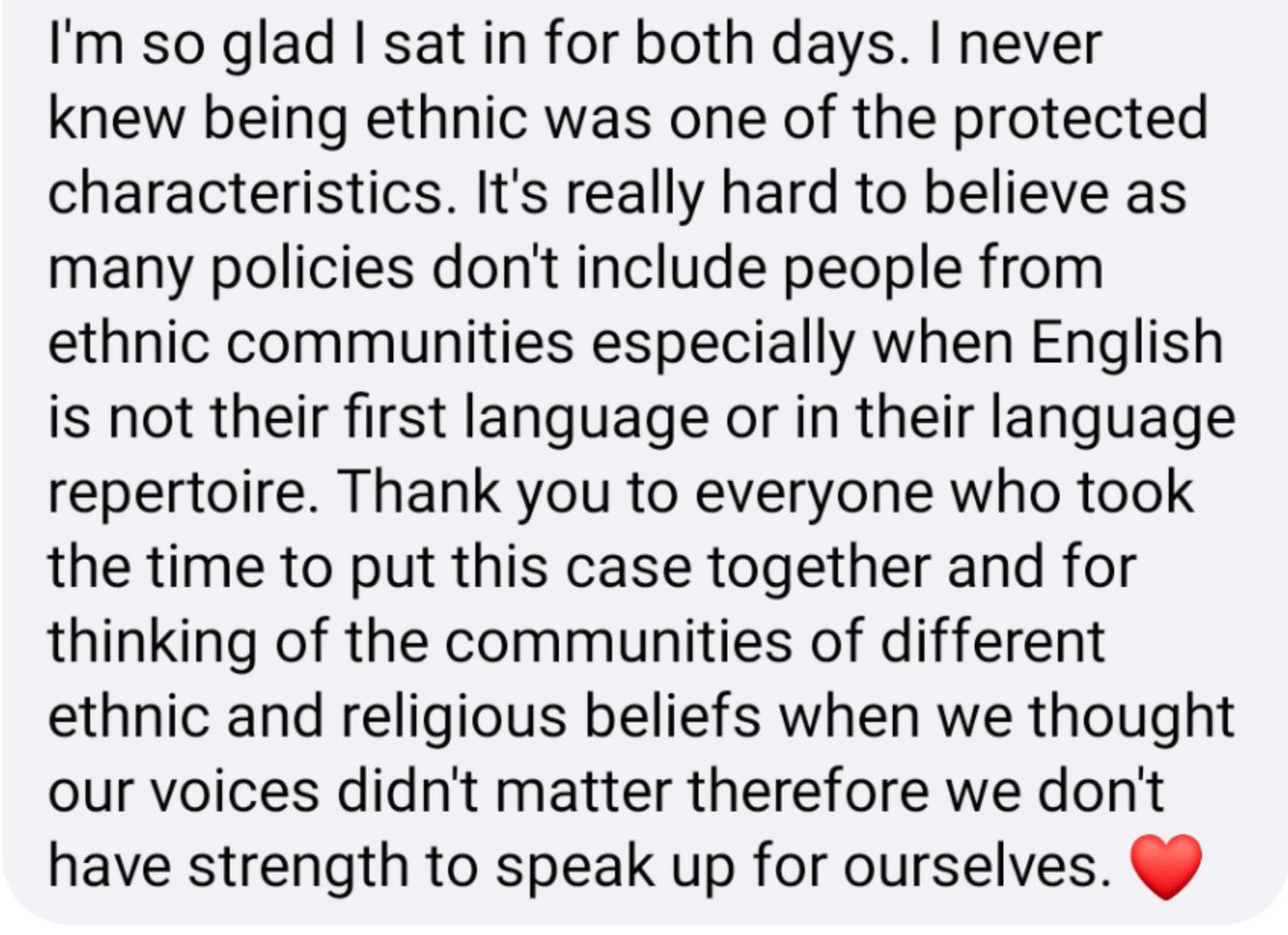 Mei-Ling (@luongml) on Twitter photo When I told my mum and aunties about what's happening, they said:
"But they won't listen to us."
Thank you for highlighting the disproportionate impact of LTNs on ethnic communities & the lack of consultation w/them.
<a href="/BillParryDavies/">Bill Parry-Davies</a> and legal team <a href="/horrendoushack1/">Stop Horrendous Hackney Road Closures</a> When I told my mum and aunties about what's happening, they said:
"But they won't listen to us."
Thank you for highlighting the disproportionate impact of LTNs on ethnic communities & the lack of consultation w/them.
<a href="/BillParryDavies/">Bill Parry-Davies</a> and legal team <a href="/horrendoushack1/">Stop Horrendous Hackney Road Closures</a>