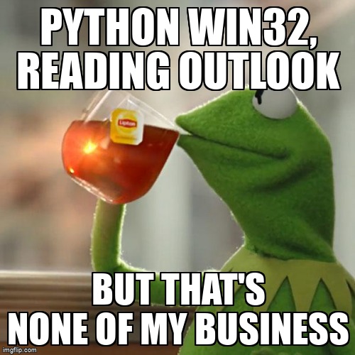 overflow_meme's tweet image. Python win32, reading outlook stackoverflow.com/questions/6820… #win32com #python #outlook