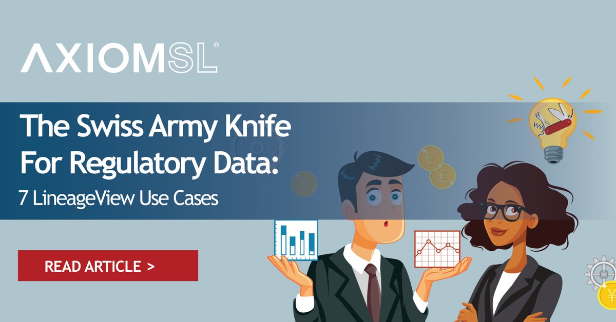 Getting #regulatorydata lineage right is difficult. Even people in risk reporting don’t always agree on critical data elements. Learn how AxiomSL’s LineageView module is like a Swiss Army knife for solving 7 typical #regulatoryreporting use cases: bit.ly/3ixN6cj