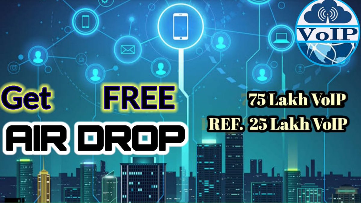 Welcome to our #VoIPLink #COMMUNITY🔥🤗
We're thrilled 🤩 to announce 📢 that our #FIRST #AIRDROP registration has been started🎉
To get #rewarded 🤗 you can complete the mentioned #Task below .!!
Free🎁

✅ For Joining - Get 7500000 VoIP

👥  For Each referral - Get 2500000 VoIP
