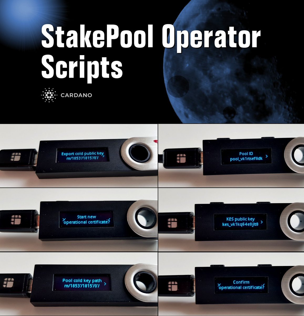 ATADA_Stakepool's tweet photo. 🔥MainNet: StakePoolOperator Scripts Update !
The next Development in Pool-Security is here, Pool Cold Keys on the HW-Wallet for new registered pools ! 😍
Like your Pledge-Funds, you can now secure the Cold-Keys with a HW-Wallet! I did a Live-Demo a few months ago at the ... https://t.co/HPCVCSEayM