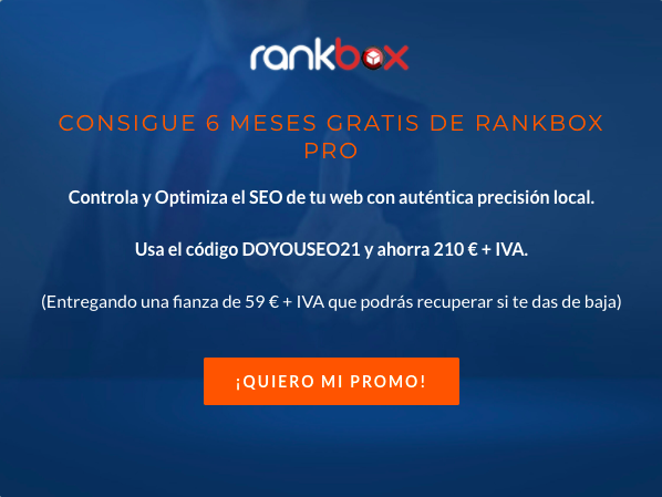 seoboxclub's tweet photo. ⚠ ¡OFERTAS ESPECIALES!

👉🏻 Consigue un 50% de descuento en CTRbox durante 3 meses con el plan que elijas. Código: CTRBOX50X3

👉🏻 Consigue 6 meses GRATIS de #RANKbox PRO. Código: DOYOUSEO21

👉🏻1 pack GRATIS de VITALINKPRO. Código: DOYOUSEO21
Válido hasta el 06/07/21 a las 23:59h. https://t.co/NLuVBoK12y