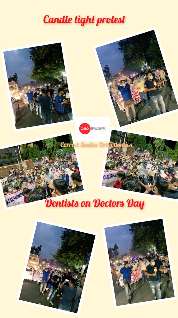correctsmiles's tweet photo. #HappyDoctorsDay 
#candleLightProtest
#JobsForDentalSurgeonsInJK 
This is how dental surgeons of JK celebrated Doctors Day. 
@manojsinha_ @OfficeOfLGJandK @AdvisorBJKGovt @narendramodi @AmitShah @DrJitendraSingh @drharshvardhan @ghulamnazad @AltafBukhari01 @ImRavinderRaina https://t.co/PJDTmgANrR