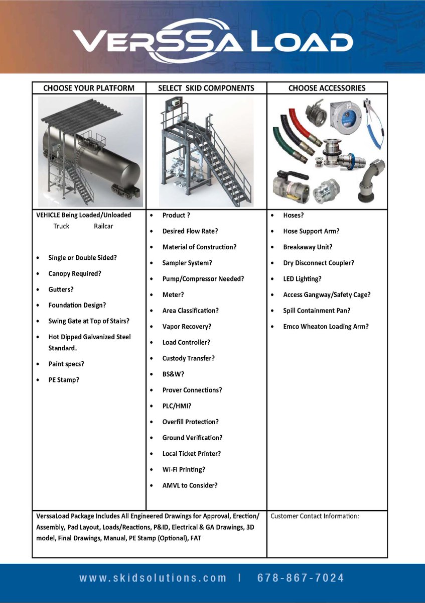 SSTechnical_inc's tweet image. When looking for “Loading Racks” the market falls short of providing what is needed beyond safe access – the actual loading or unloading of various liquids and gasses from trucks and cars. 
ore info - skidsolutions.com/truck-and-rail…

#verssaload #loadingrack #safeaccess