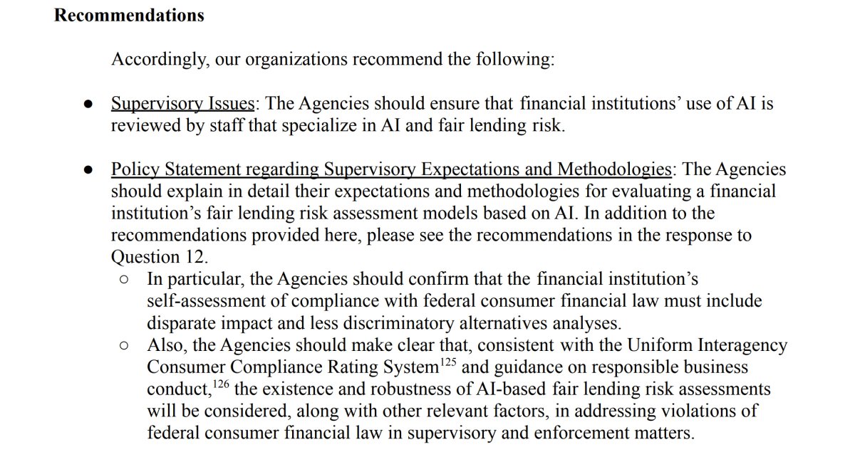 natfairhouse's tweet photo. Dozens of advocacy groups have joined NFHA in calling on financial regulators to promote equitable #AI in the financial services sector. ๐ค ๐ฅ๏ธ ๐ฐ
Learn more โก๏ธ https://t.co/NMf85VzeOF. https://t.co/tsGZrhwgFN