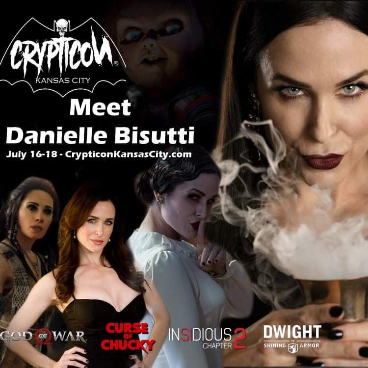 Danielle Bisutti #TeamFreya 🦅⚔️ #GodofWarRagnarok (@daniellebisutti) on Twitter photo Who’s joining me in 2 weeks <a href="/CrypticonKC/">Crypticon KC</a> - July 16-18 in #KansasCity? I’ll be meeting fans & signing autographs all 3 days - I promise not to slap you. Unless that’s your thing. 🖤
INFO CrypticonKansasCity.com #insidious #chucky #dwightinshiningarmor #godofwar #GodOfWarRagnarok Who’s joining me in 2 weeks <a href="/CrypticonKC/">Crypticon KC</a> - July 16-18 in #KansasCity? I’ll be meeting fans & signing autographs all 3 days - I promise not to slap you. Unless that’s your thing. 🖤
INFO CrypticonKansasCity.com #insidious #chucky #dwightinshiningarmor #godofwar #GodOfWarRagnarok