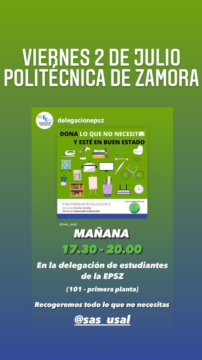 ⚠️⚠️⚠️ ATENCIÓN. VIERNES 2 DE JULIO. PUNTO DE RECOGIDA EN LA POLITÉCNICA DE ZAMORA. @DAMagisterio <a href="/delegacionepsz/">Delegación de Estudiantes de la EPSZ</a>