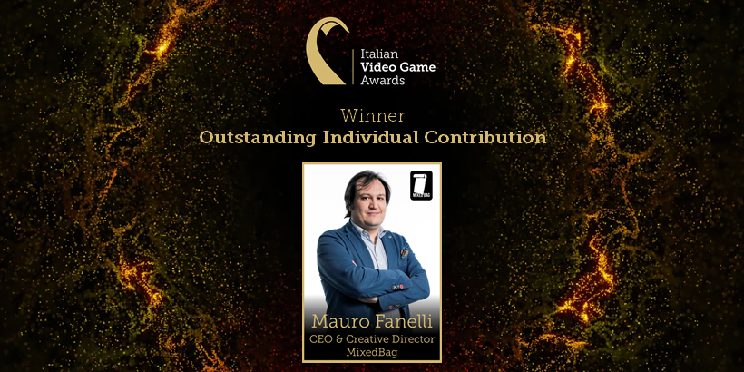 Italian Video Game Awards 2021 | Outstanding Individual Contribution Category

The winner is... Mauro Fanelli! White compliments to the CEO &amp; Creative Director from mixedbag.it!

#IVGA2021 #IVGA #Italian #Videogames #Awards #MadeinItaly