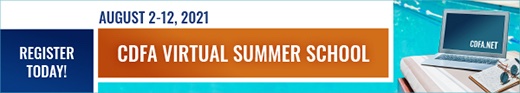 CDFA Virtual Summer School is a 2-week long series of courses offering seven different training courses, all held online. Learn from our expert practitioners all from the comfort of your own home or office! Review the course schedule and register at cdfa.net/e/6051880674