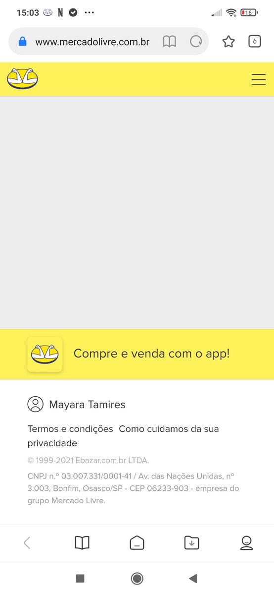 mayarabellar's tweet photo. @MercadoPagoBR @BancoCentralBR @proconspoficial Nunca abre essa opção, nem no app do mercado pago, nem nesse link que vocês mandaram e nem pelo computador. https://t.co/lTbVit9A8D