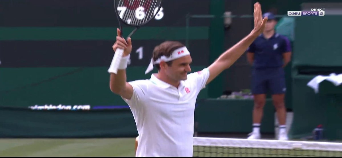 Adekouba's tweet photo. Going through the weekend like #RogerFederer 
#winbledon 
#Atp 
#GrandSlam 
#tennis #Alger #Algeria #Algerie https://t.co/w9sfWlyFyO