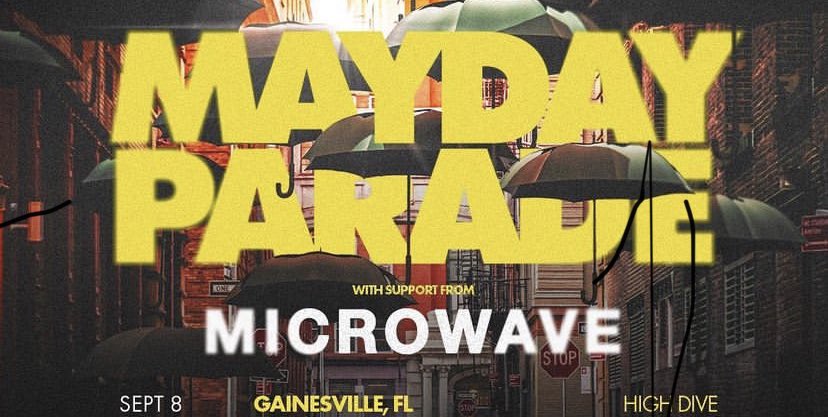 Glory Days Presents - Gainesville (@highdivegville) on Twitter photo LOW TICKET ALERT! MAYDAY PARADE returns to High Dive WEDNESDAY 9/8 on the first stop of their September Tour w/ special guests Microwave!
There are LESS THAN 100 TICKETS left! Get yours before they sell out!
Available now at wl.seetickets.us/event/Mayday-P…
<a href="/maydayparade/">Mayday Parade</a> <a href="/GloryDaysGNV/">Glory Days Presents!</a> LOW TICKET ALERT! MAYDAY PARADE returns to High Dive WEDNESDAY 9/8 on the first stop of their September Tour w/ special guests Microwave!
There are LESS THAN 100 TICKETS left! Get yours before they sell out!
Available now at wl.seetickets.us/event/Mayday-P…
<a href="/maydayparade/">Mayday Parade</a> <a href="/GloryDaysGNV/">Glory Days Presents!</a>